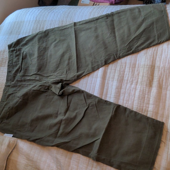 FRAME LE TOMBOY TROUSER Olive Green size 34 - Picture 4 of 5